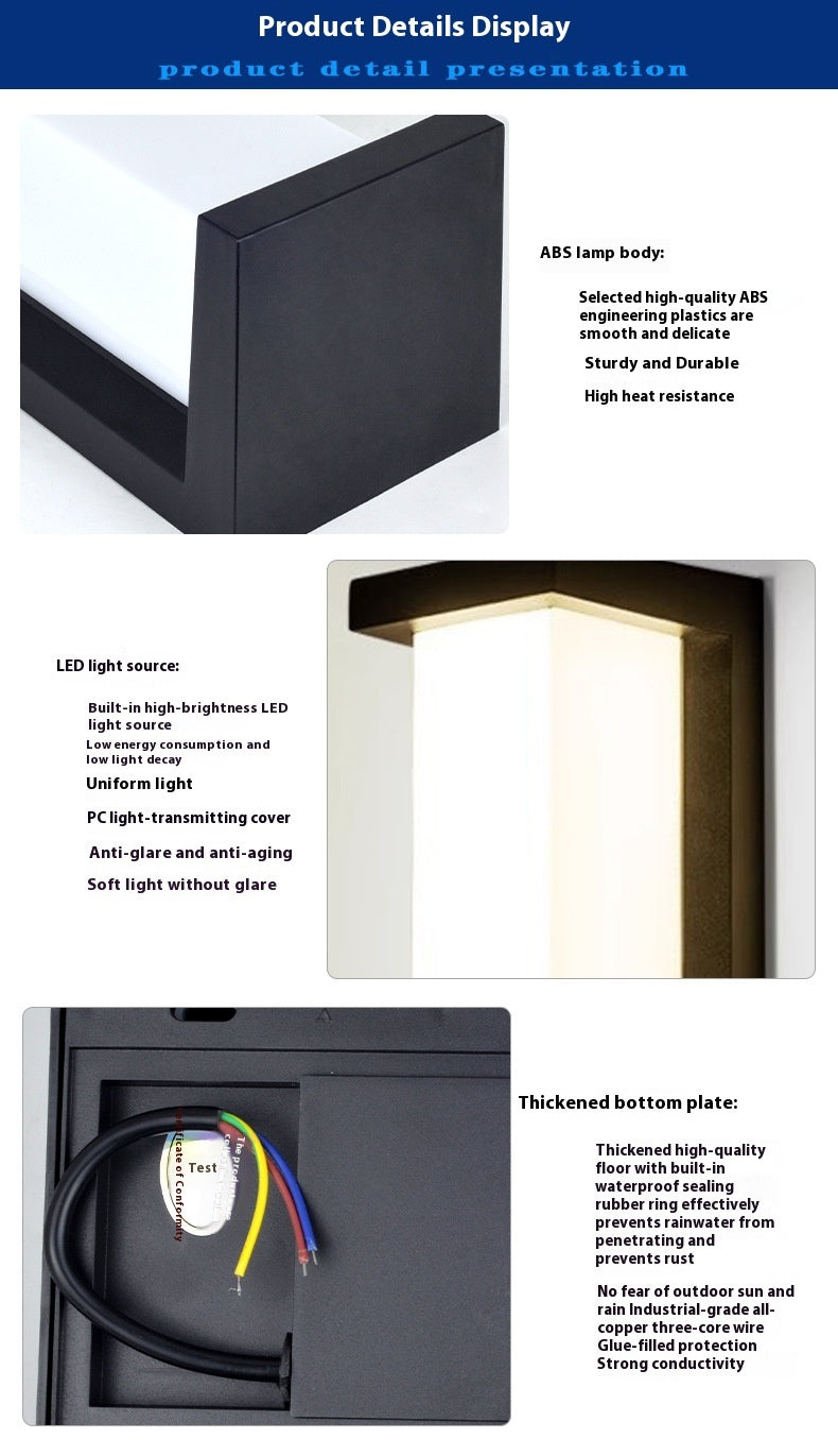 Outdoor Wall Lamp Simple Modern Waterproof