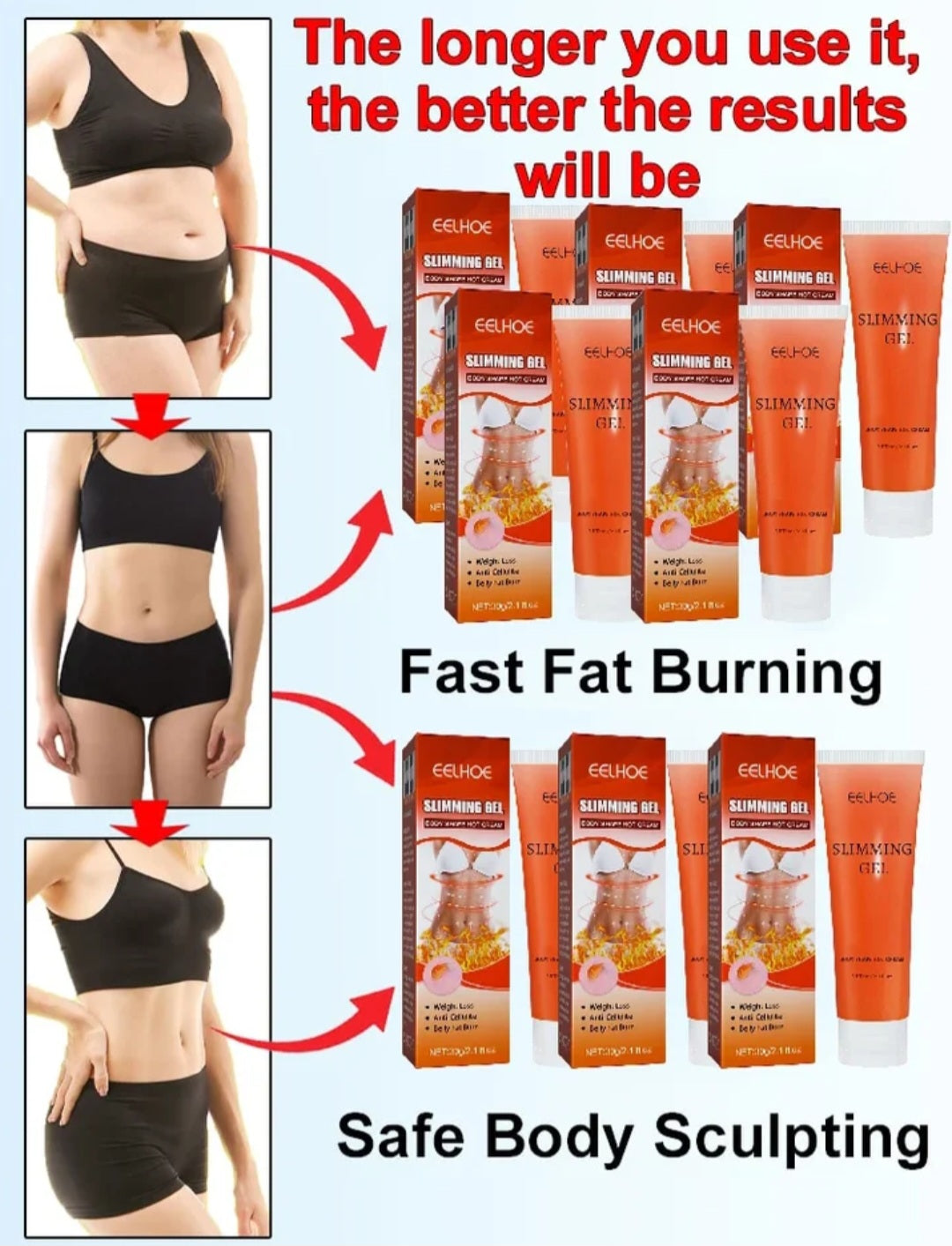 Slimming Gel Fat Burning Full Body Beauty Supplies
