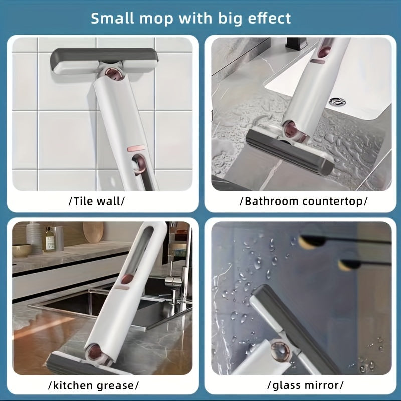 Portable Self-NSqueeze Mini Mop: Multi-Function Cleaning Tool