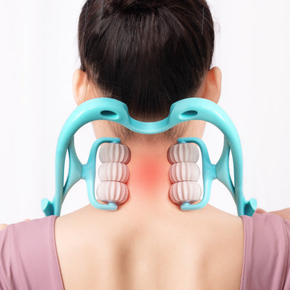 6-Wheel Neck Massager: Multifunctional Relief Tool