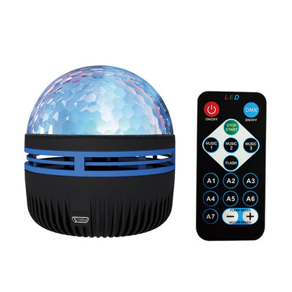 LED Star Galaxy Projector Lamp Spotlight Colorful Rotating Magic Ball Bedroom Atmosphere Lamp Bar KTV Disco Party Stage Light