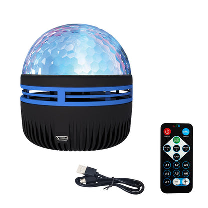 LED Star Galaxy Projector Lamp Spotlight Colorful Rotating Magic Ball Bedroom Atmosphere Lamp Bar KTV Disco Party Stage Light