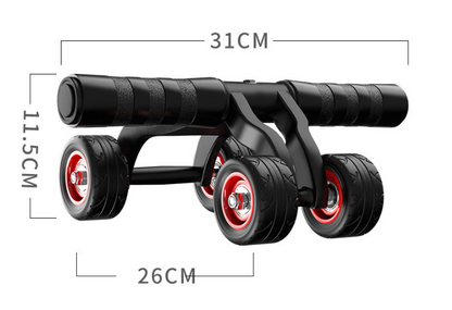 Four-wheel abdominal muscle exercise fitness equipment