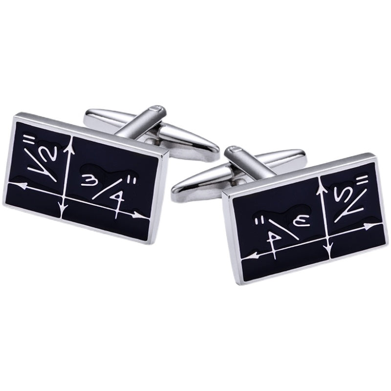 Copper Enamel Blue Cufflinks Mens