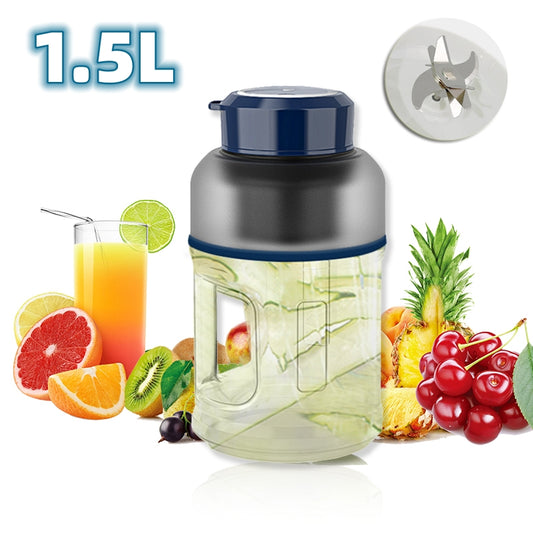 1500ml Portable Blender Cup Fruit Mixers Fruit Extractors Handheld Electric Juicer Blender For Kitchen