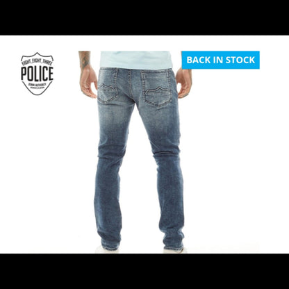 883 Police Mens Supersonic 623 Regular Fit Jeans 623-Blue