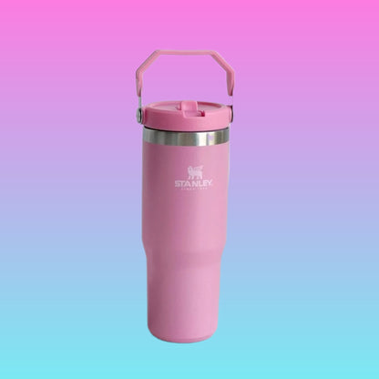 Stanley Iceflow Flip Straw Stainless Steel Tumbler 30 oz Light Pink