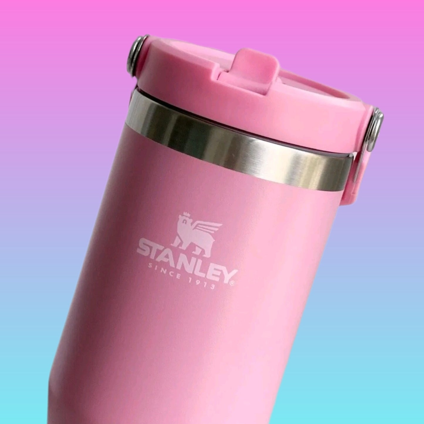 Stanley Iceflow Flip Straw Stainless Steel Tumbler 30 oz Light Pink