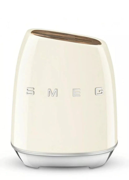 SMEG / Carbon Steel Kitchen Block Holder Cream Retro Style