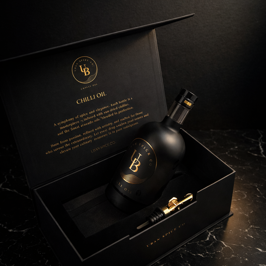 Premium Chilli Oil 500ml – Luxury Gift Set | UBAN Spice Co