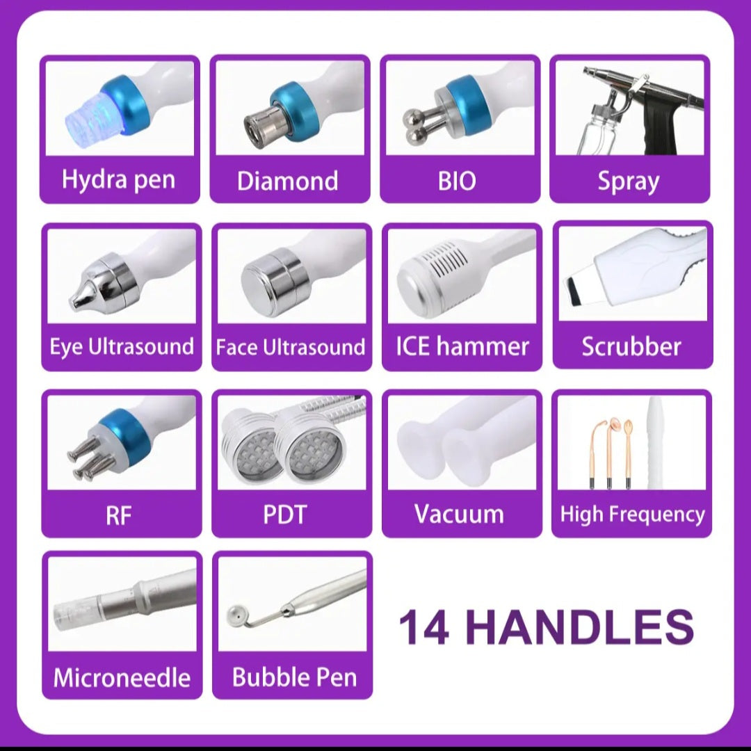Hydrofacial Machine 14 In 1 Facial Machine