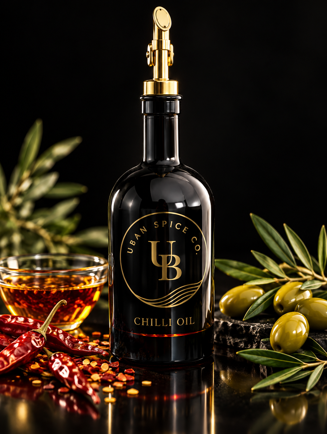 Premium Chilli Oil 500ml – Luxury Gift Set | UBAN Spice Co