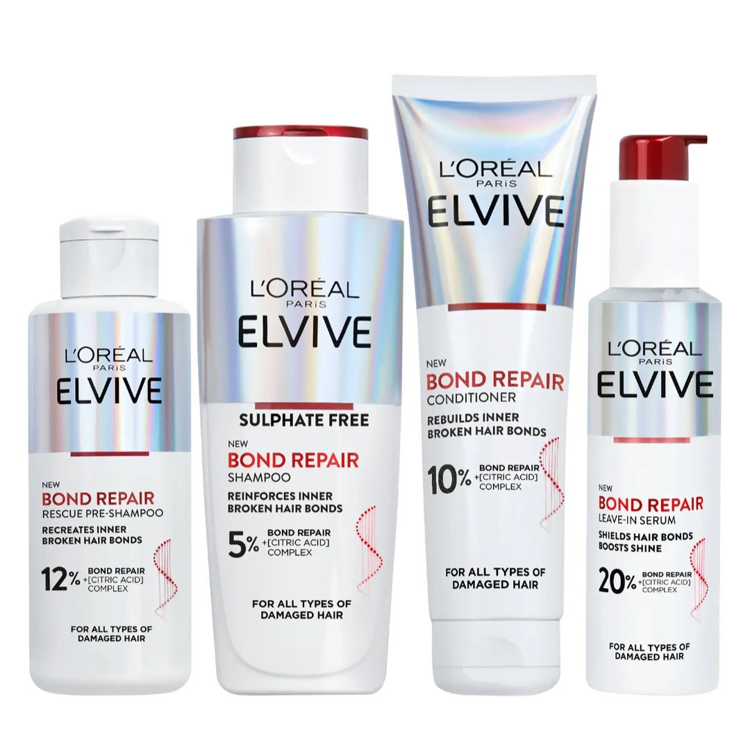 L'Oréal Paris Elvive Bond Repair Full Routine Bundle Beauty Supplies